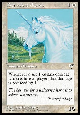 Unicornio benevolo